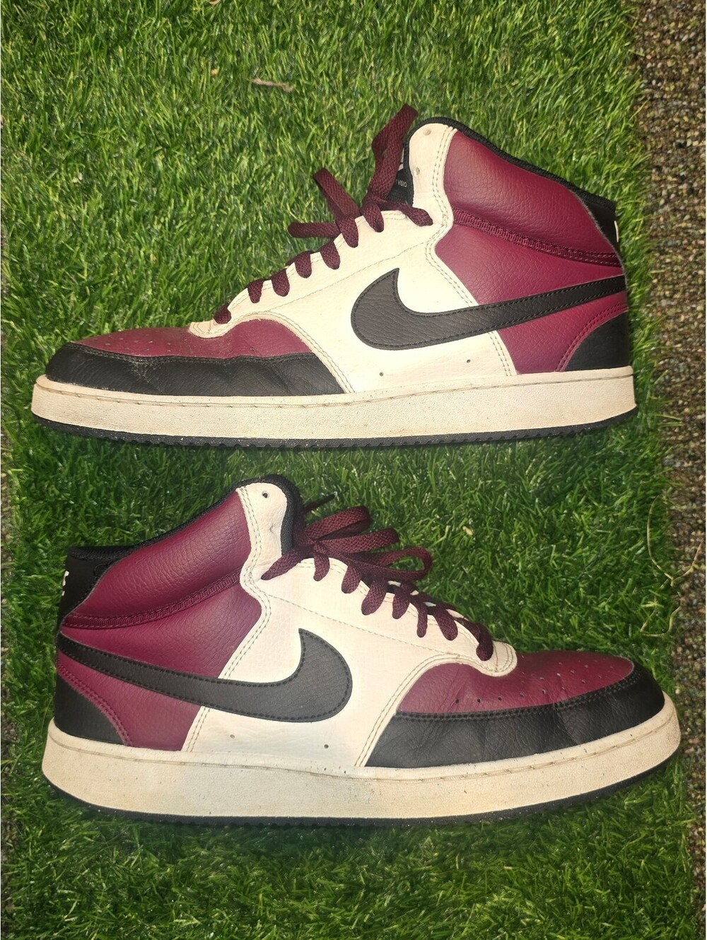 Nike Court Vision Mid Next Nature Dark Beetroot Mens Size 10.5 DN3577-600